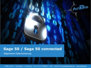 Sage 50 - die allgemeine Datensicherung